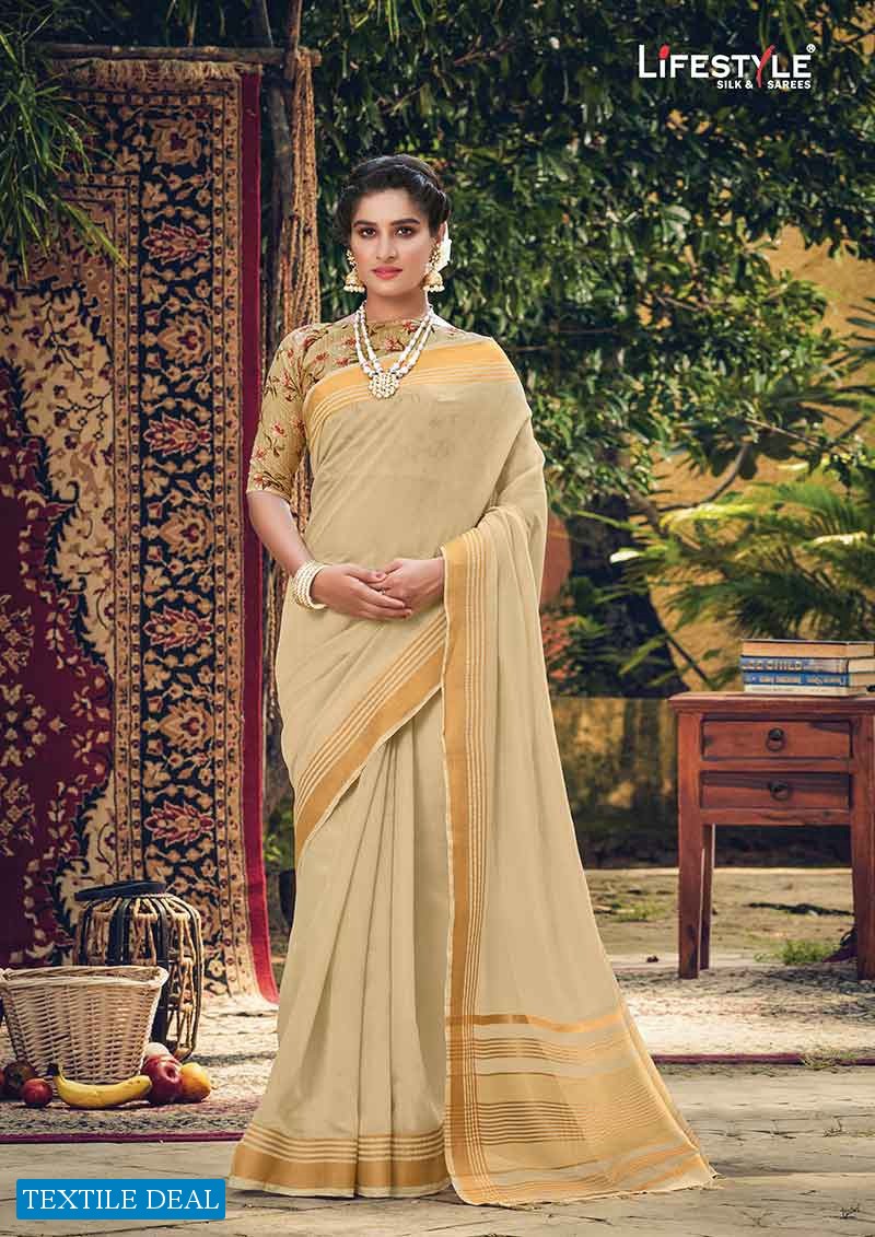 Lifestyle Mushkiya Chanderi Gala Wholesale Ethnic Saree
