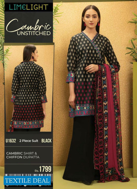 Limelight Cambric 2021 Wholesale Unstitched Kurti And Unstitched Dress Pakistani Collection
