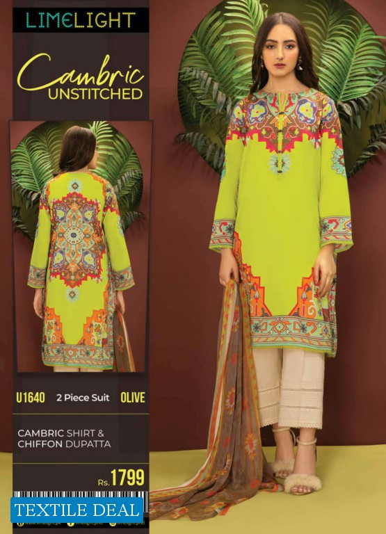Limelight Cambric 2021 Wholesale Unstitched Kurti And Unstitched Dress Pakistani Collection