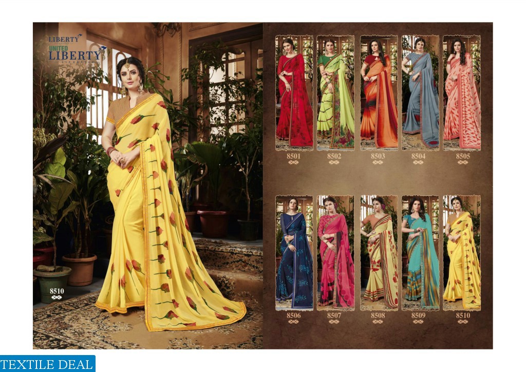 Luberty Saaho Wholesale Printed Ethnic Sarees