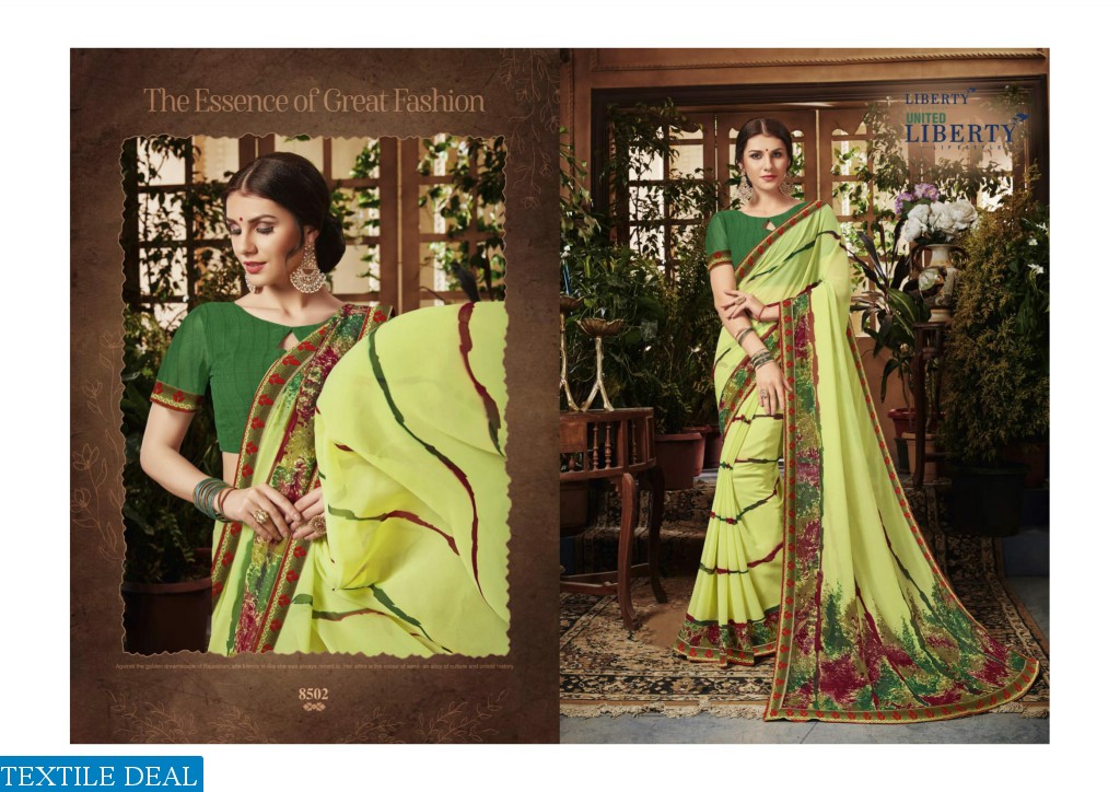 Luberty Saaho Wholesale Printed Ethnic Sarees