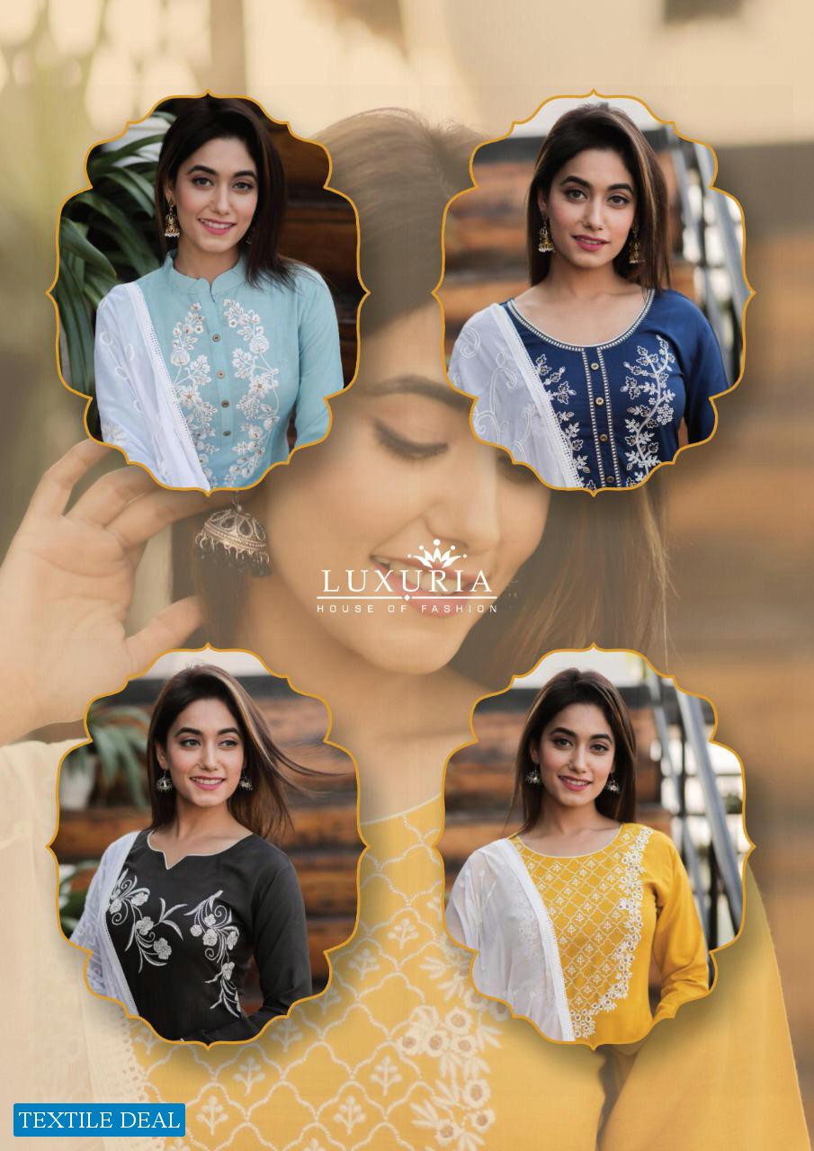 Luxuria Ruhani Wholesale Casual Kurti With Dupatta Catalog