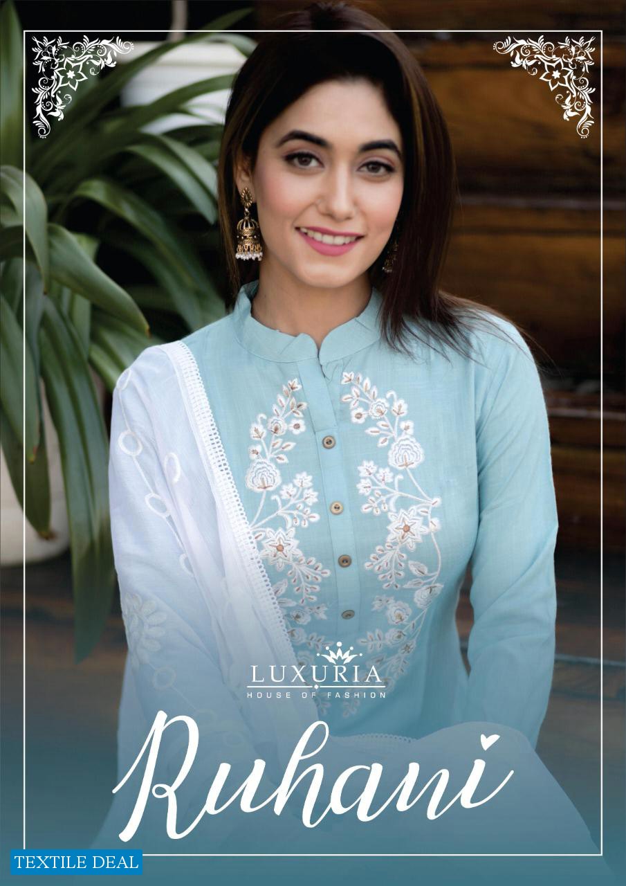 Luxuria Ruhani Wholesale Casual Kurti With Dupatta Catalog