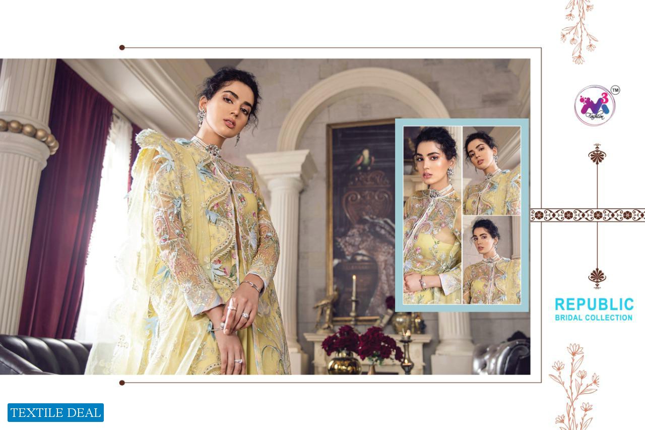 M3 FASHION REPUBLIC BRIDAL COLLECTION BUTTERFLY NET PARTY WEAR PAKISTANI SUITS