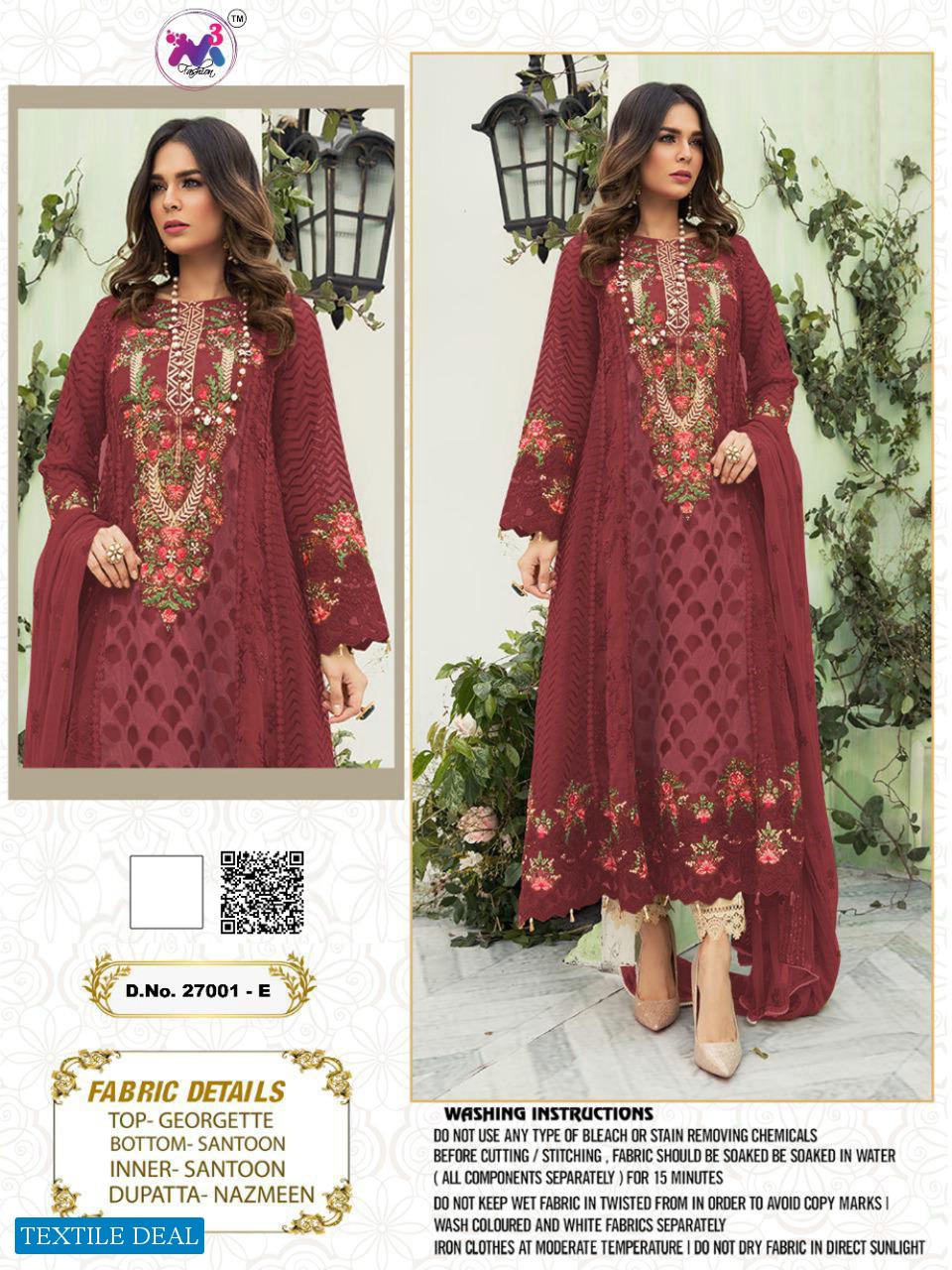 M3 Fashion Maria B wholesale Pakistani Concept Dress