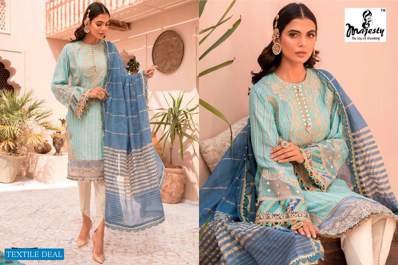 MAJESTY MARIA B VOL 8 JAM SILK COTTON PAKISTANI FANCY DRESSES