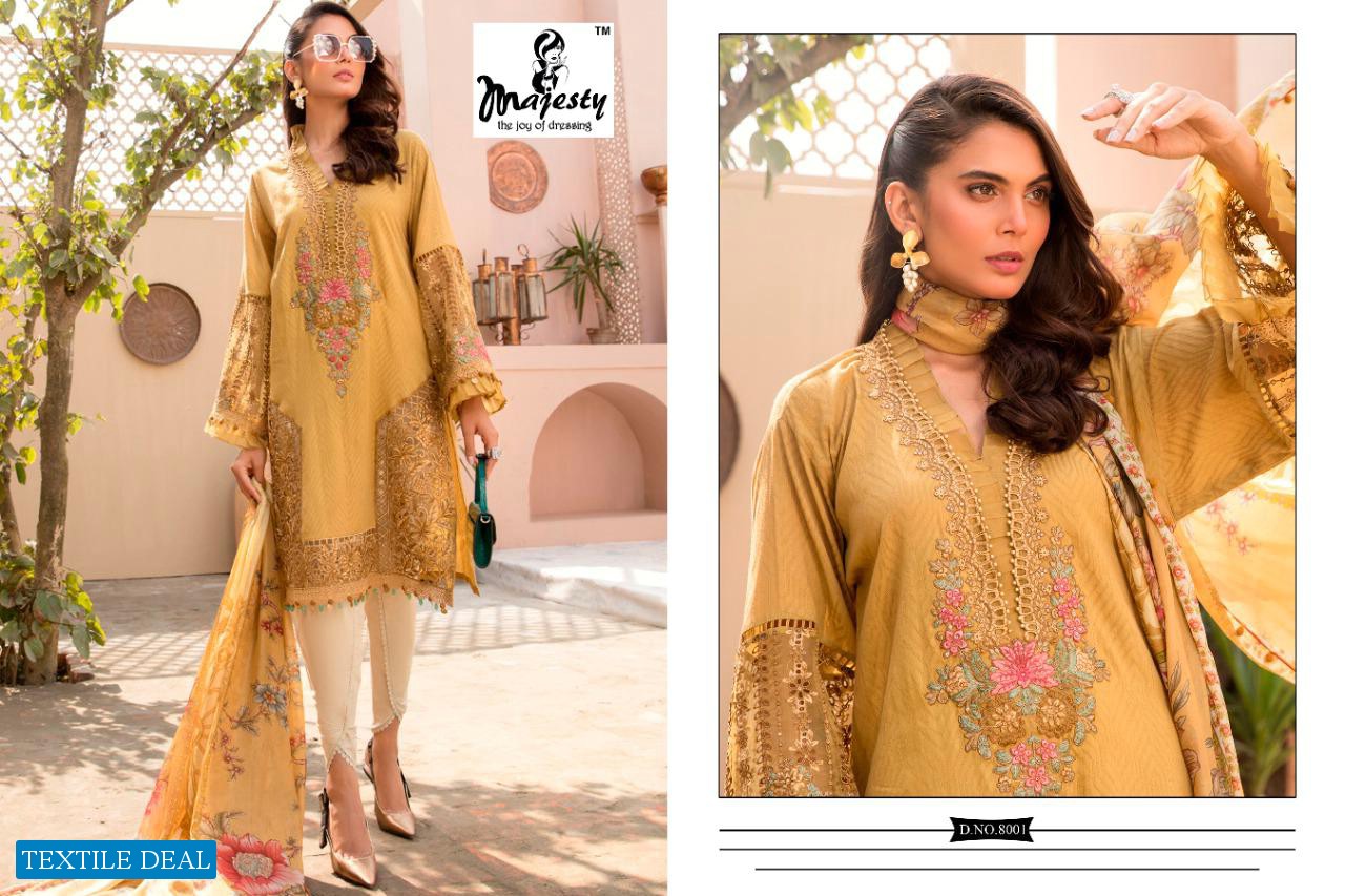 MAJESTY MARIA B VOL 8 JAM SILK COTTON PAKISTANI FANCY DRESSES