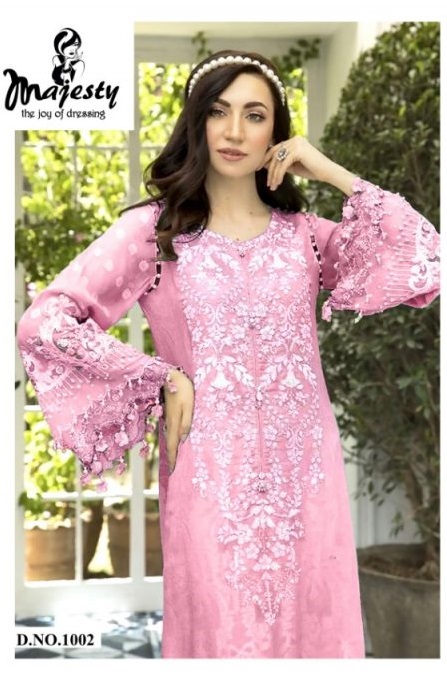 MAJESTY MARIA HITS JAM SILK COTTON PAKISTANI SUITS WHOLESALER