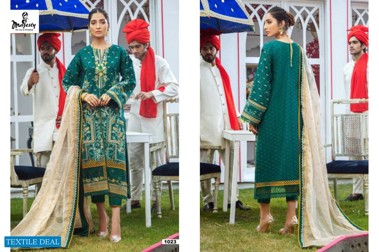 MAJESTY PRESENT FIRDOUS VOL 3 JAM SILK COTTON UNIQUE PRINT SUIT CONCEPT