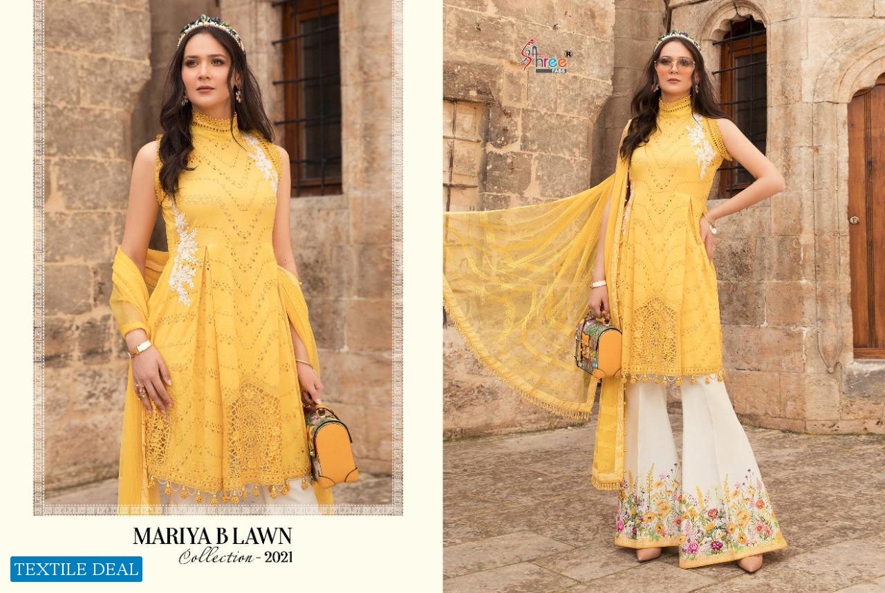 MARIA B LAWN 2021 BY SHREE FABS PURE LAWN EMBROIDERY PAKISTANI DRESSES