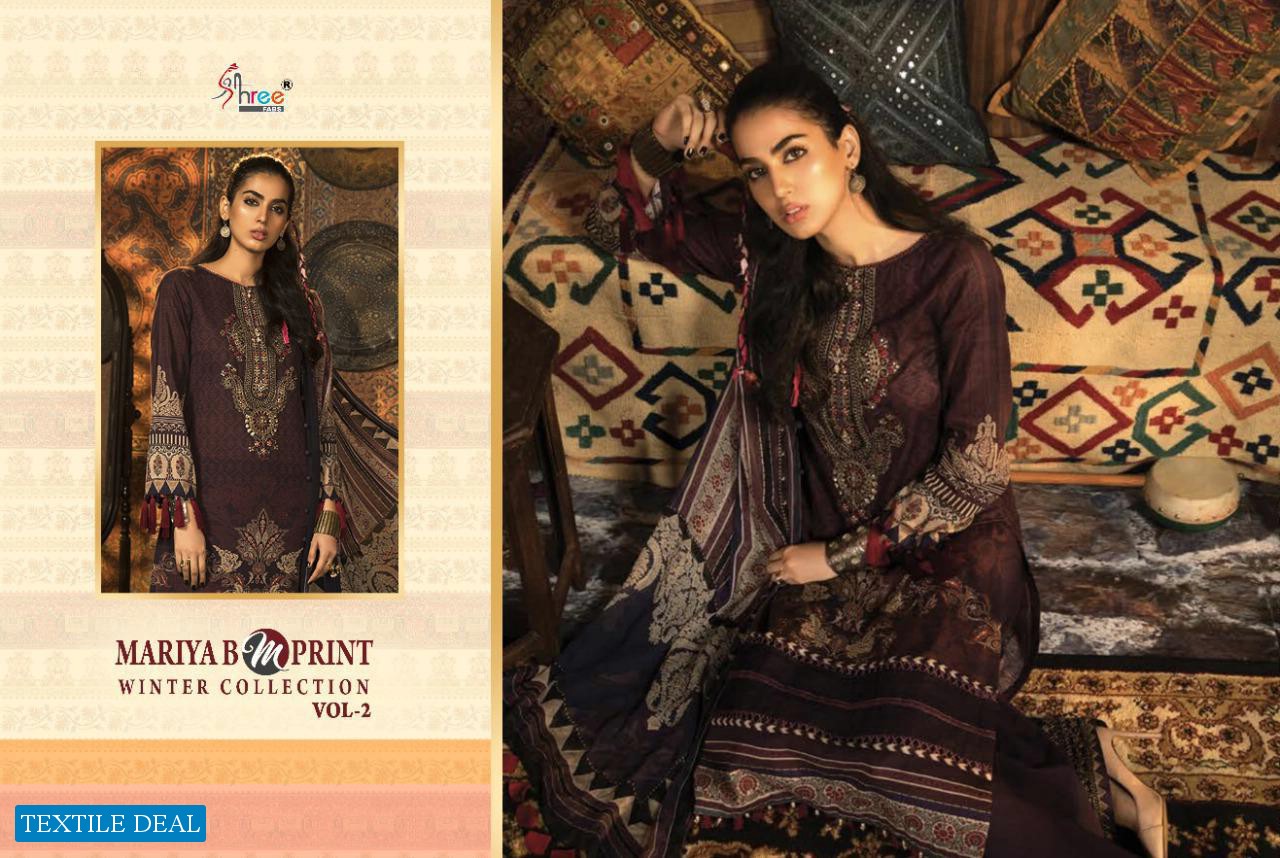 MARIA B M PRINT WINTER COLLECTION VOL 2 BY SHREE FABS PASHMINA PAKISTANI SUITS