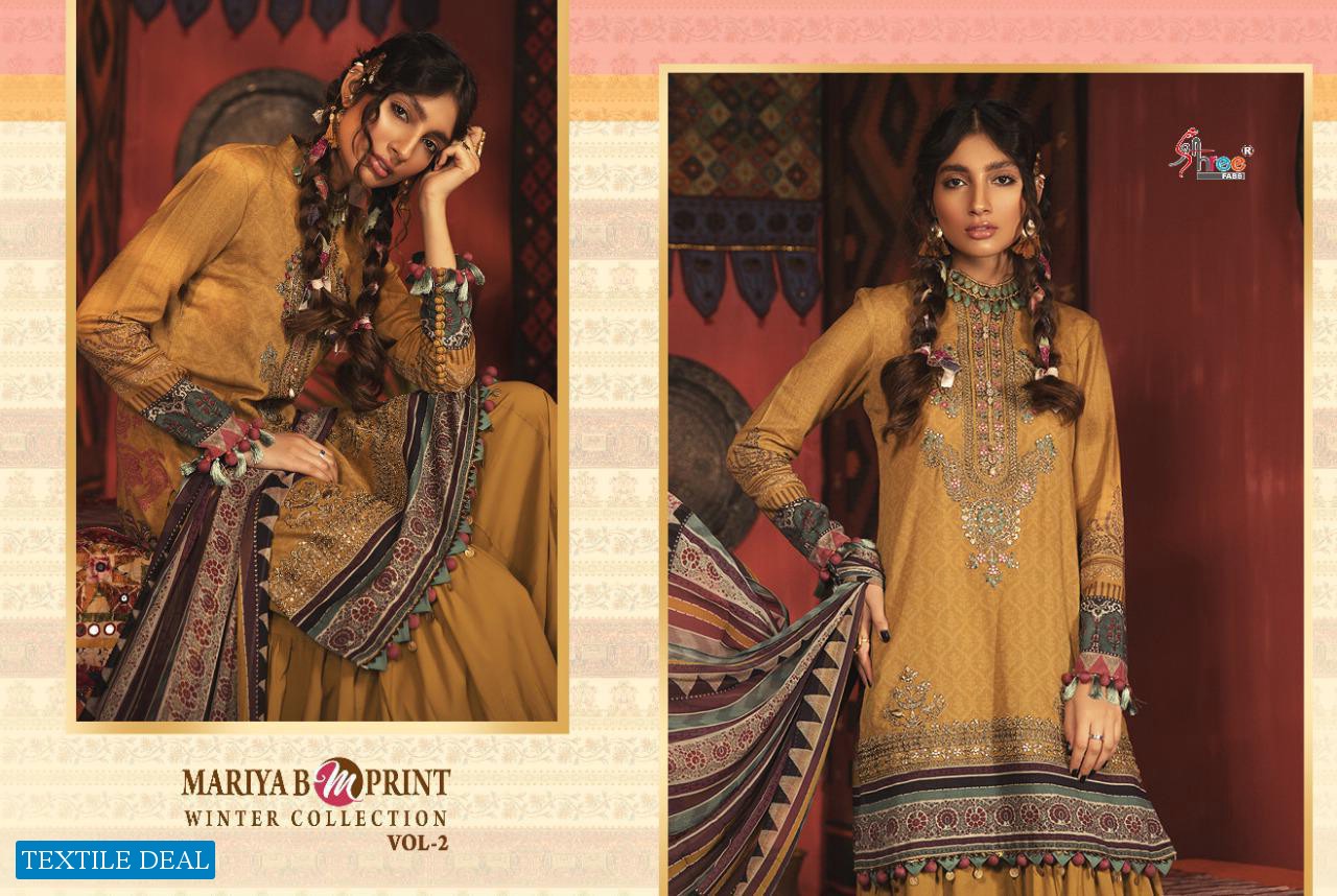 MARIA B M PRINT WINTER COLLECTION VOL 2 BY SHREE FABS PASHMINA PAKISTANI SUITS