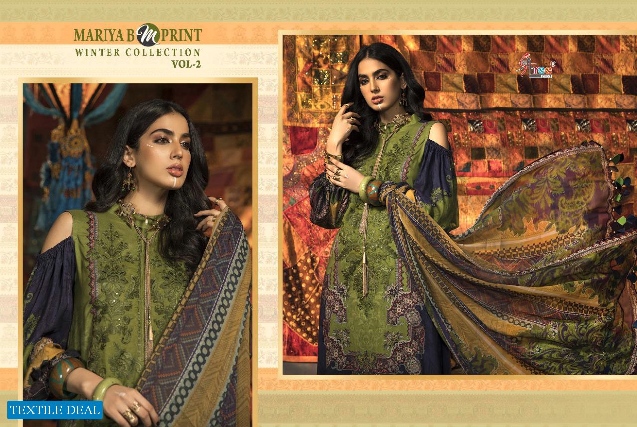 MARIA B M PRINT WINTER COLLECTION VOL 2 BY SHREE FABS PASHMINA PAKISTANI SUITS