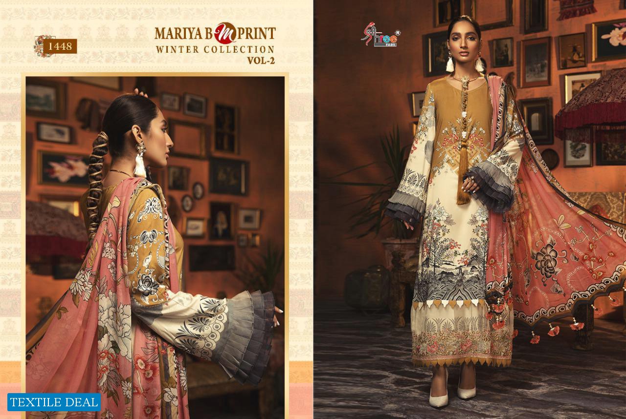 MARIA B M PRINT WINTER COLLECTION VOL 2 BY SHREE FABS PASHMINA PAKISTANI SUITS