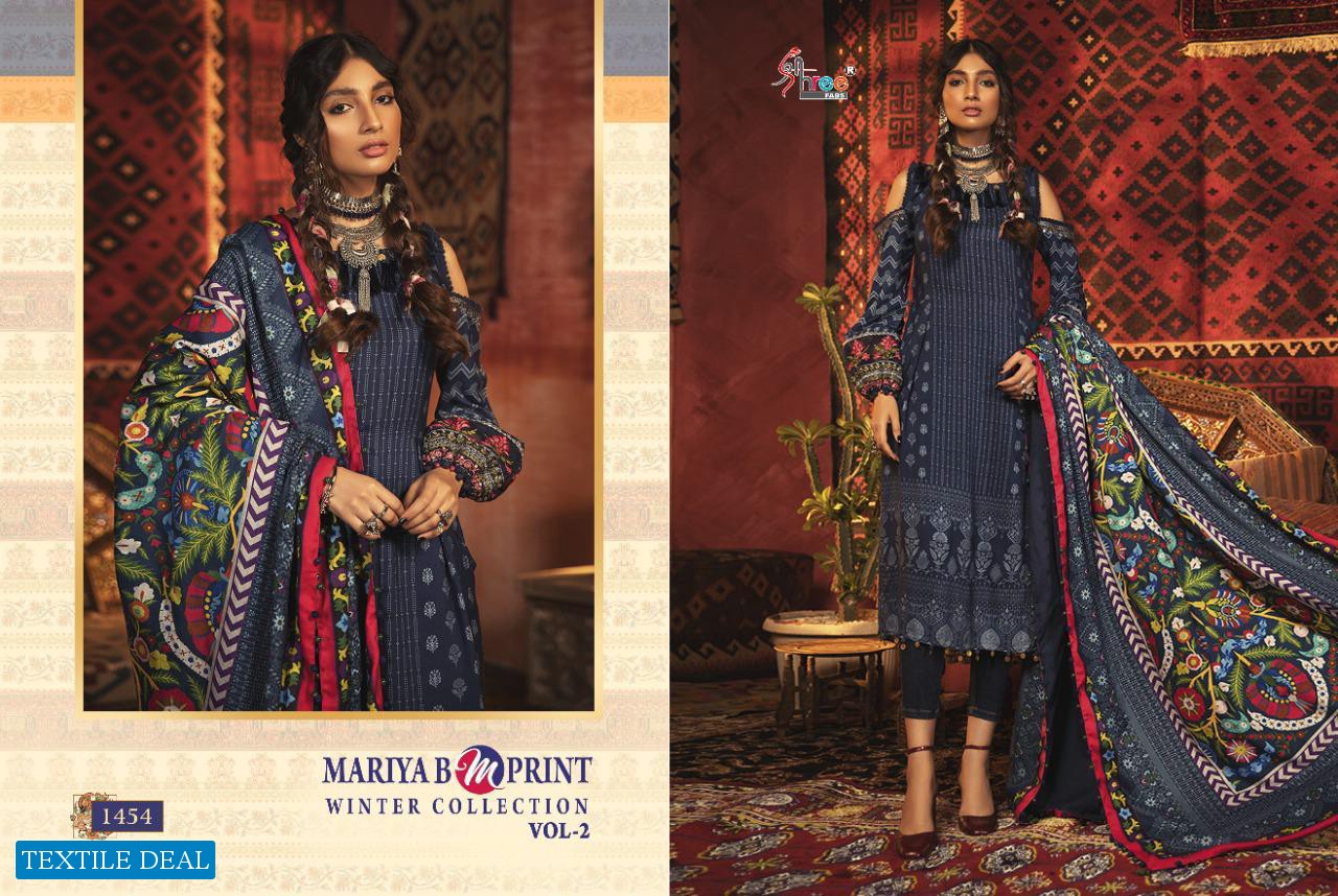 MARIA B M PRINT WINTER COLLECTION VOL 2 BY SHREE FABS PASHMINA PAKISTANI SUITS