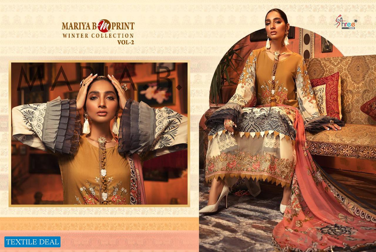 MARIA B M PRINT WINTER COLLECTION VOL 2 BY SHREE FABS PASHMINA PAKISTANI SUITS