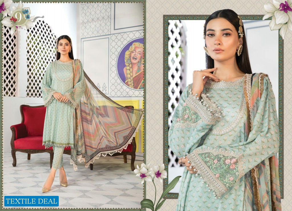 MARIA B Mprints Unstitched 2021 - Original