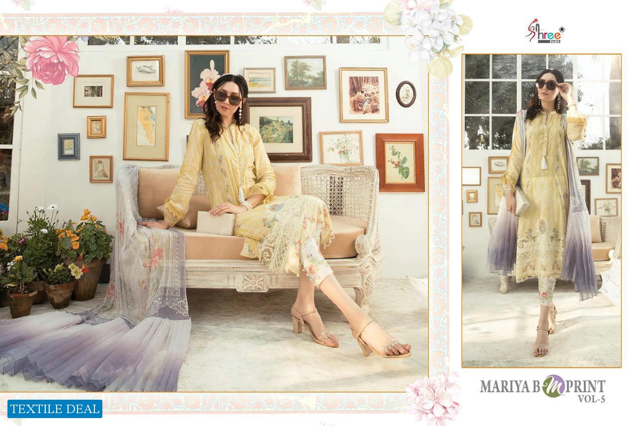 MARIYA B M PRINT VOL 5 BY SHREE FAB JAM COTTON EMBROIDERY SUIT CONCEPT