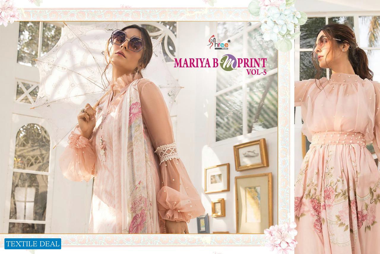 MARIYA B M PRINT VOL 5 BY SHREE FAB JAM COTTON EMBROIDERY SUIT CONCEPT