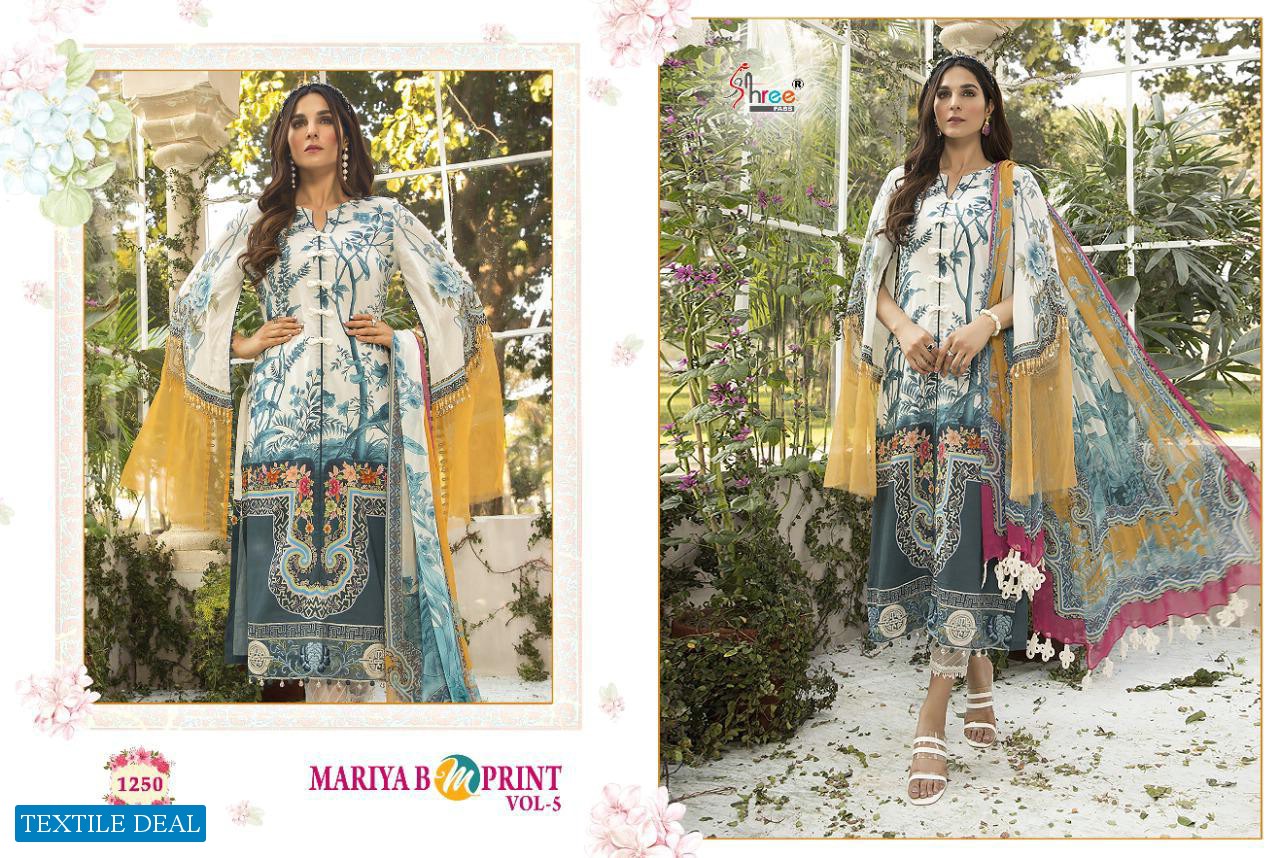 MARIYA B M PRINT VOL 5 BY SHREE FAB JAM COTTON EMBROIDERY SUIT CONCEPT