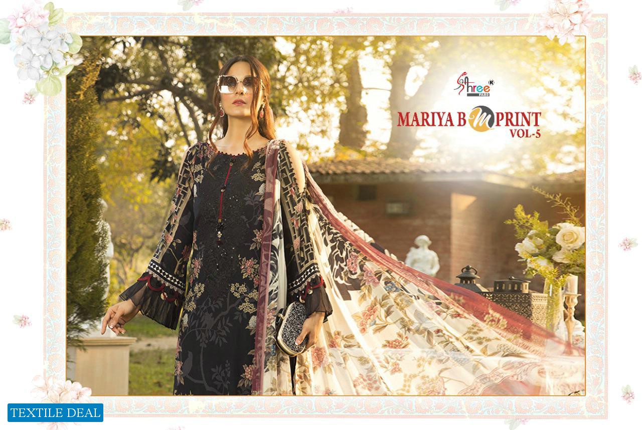 MARIYA B M PRINT VOL 5 BY SHREE FAB JAM COTTON EMBROIDERY SUIT CONCEPT