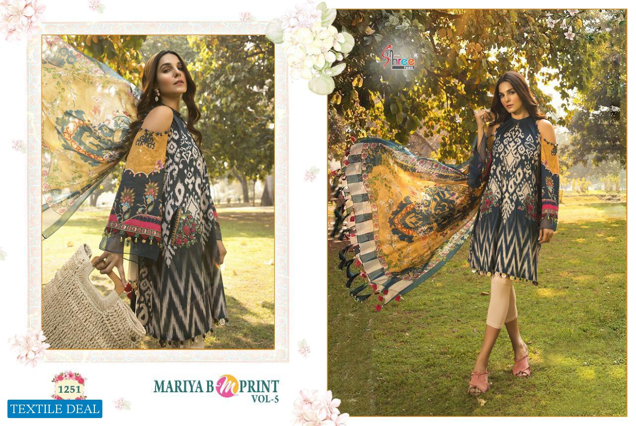 MARIYA B M PRINT VOL 5 BY SHREE FAB JAM COTTON EMBROIDERY SUIT CONCEPT