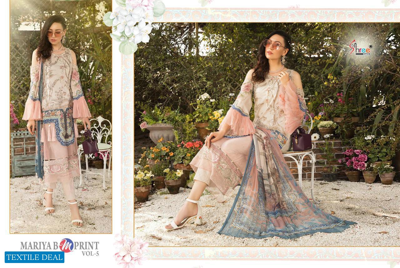 MARIYA B M PRINT VOL 5 BY SHREE FAB JAM COTTON EMBROIDERY SUIT CONCEPT