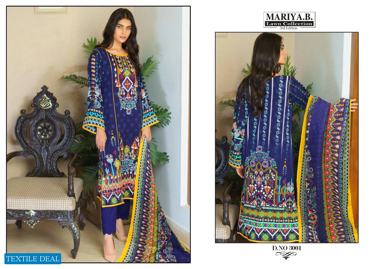 MARIYA B VOL 3 PURE LAWN PAKISTANI SUIT CONCEPT IN SURAT MARKET