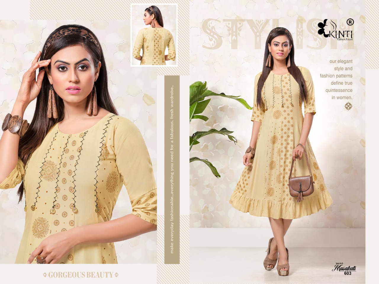 MASAKALI VOL 6 BY KINTI RAYON SIMPLE CASUAL WEAR KURTI AT CHIPEST PRICE IN SURAT MARKET