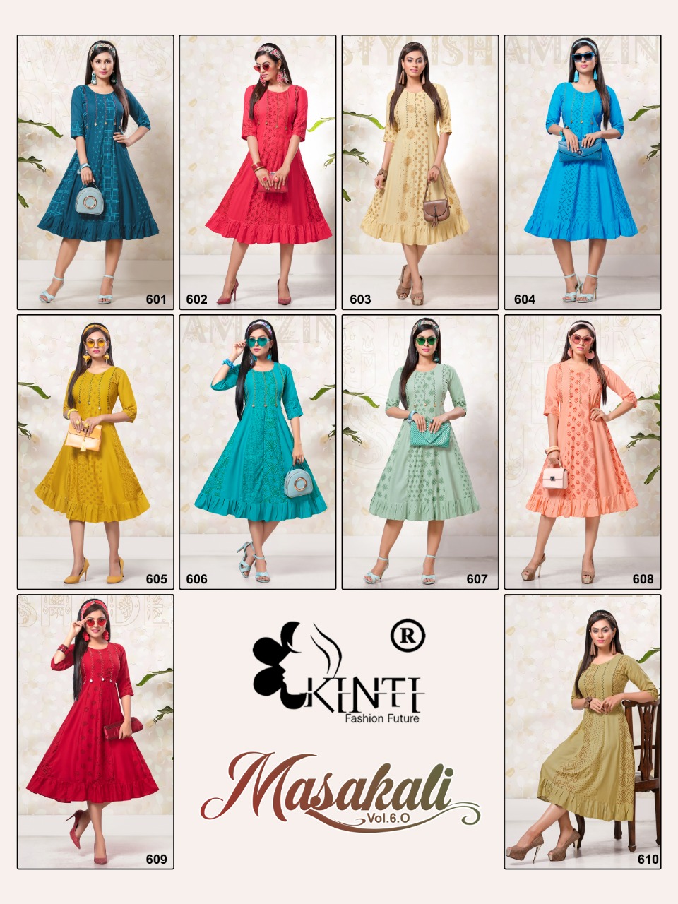 MASAKALI VOL 6 BY KINTI RAYON SIMPLE CASUAL WEAR KURTI AT CHIPEST PRICE IN SURAT MARKET
