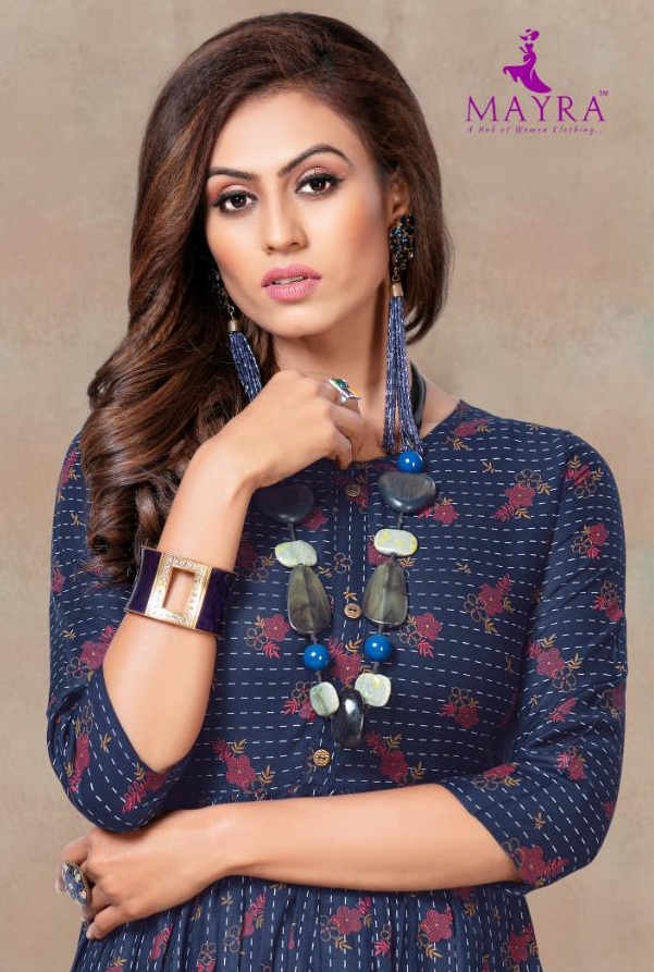 MAYRA HIDE AND SEEK VOL 3 RAYON PRINT CASUAL WEAR KURTI AT LOWEST RATE
