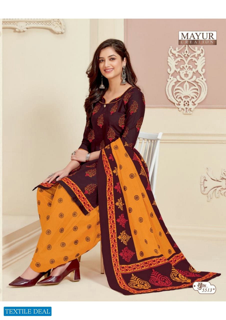 MAYUR CREATION KHUSHI VOL 55 COTTON CASUAL WEAR DRESS MATERIALS