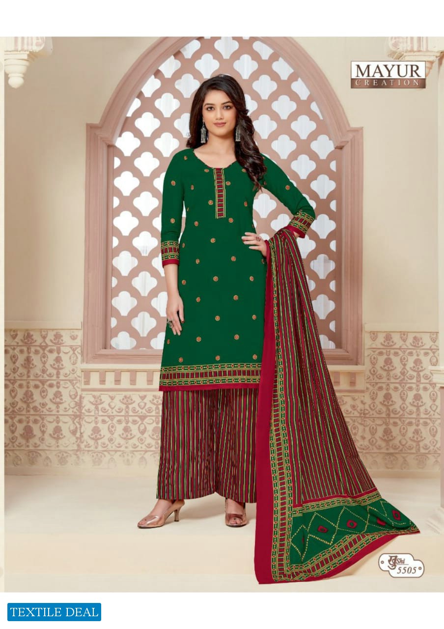 MAYUR CREATION KHUSHI VOL 55 COTTON CASUAL WEAR DRESS MATERIALS