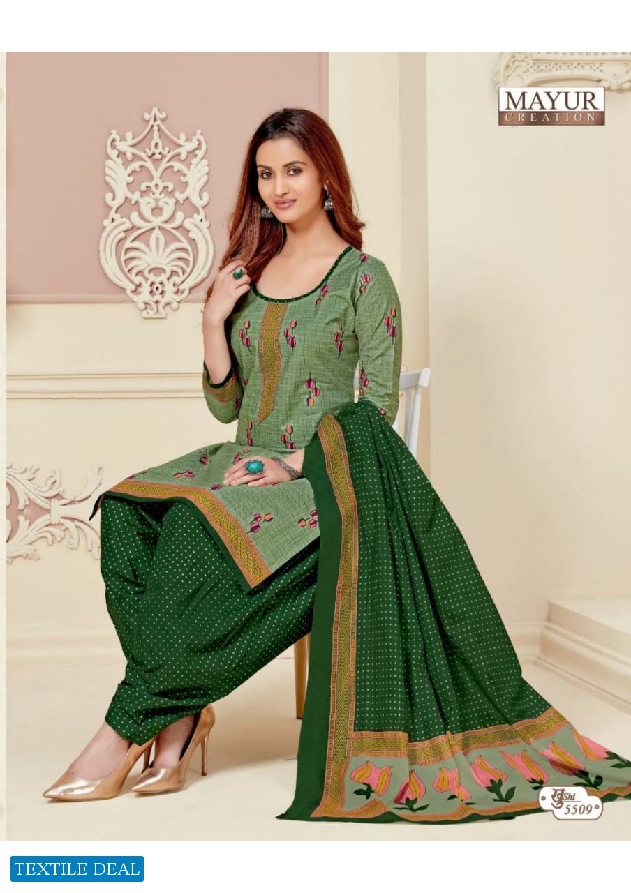 MAYUR CREATION KHUSHI VOL 55 COTTON CASUAL WEAR DRESS MATERIALS