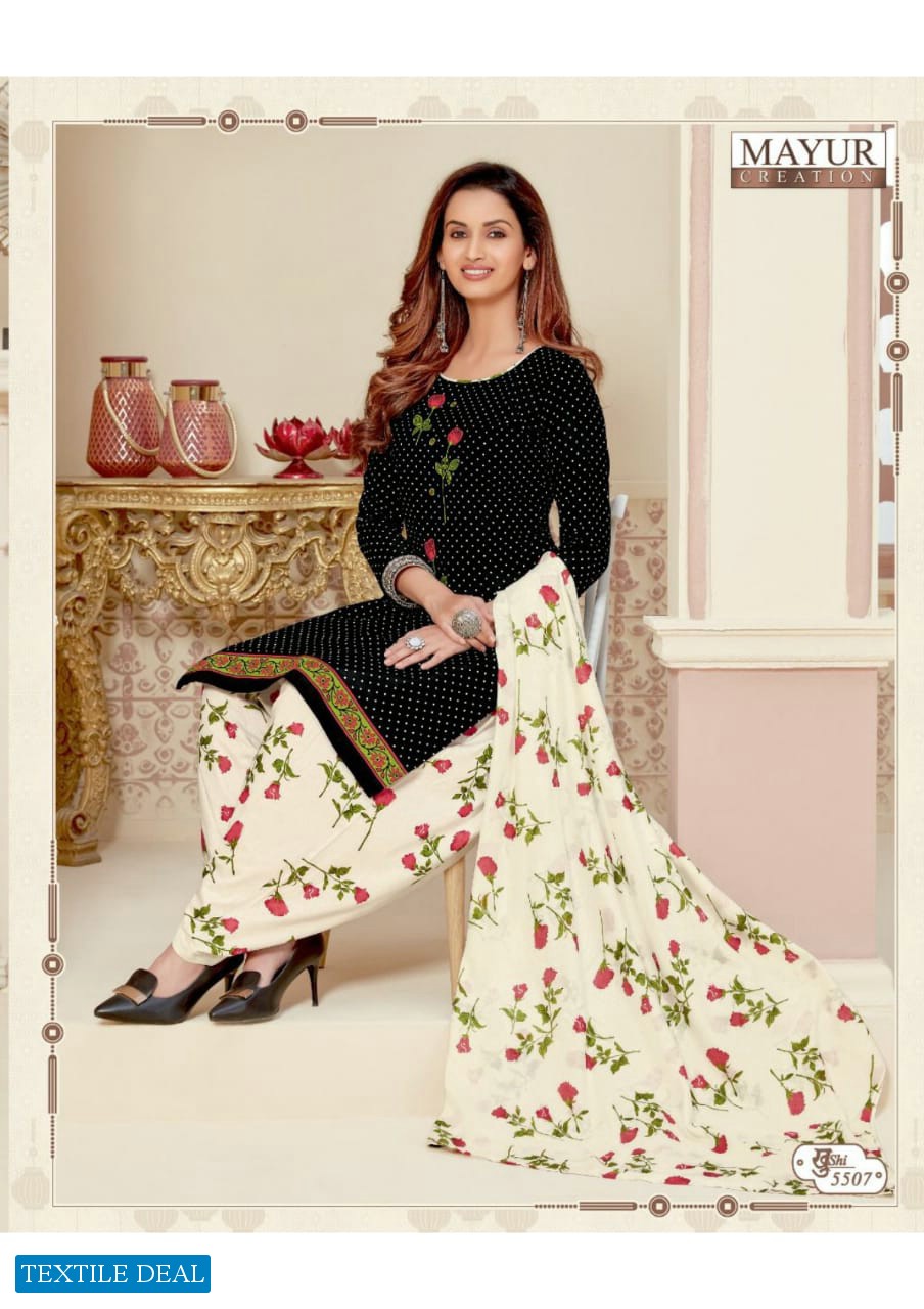 MAYUR CREATION KHUSHI VOL 55 COTTON CASUAL WEAR DRESS MATERIALS