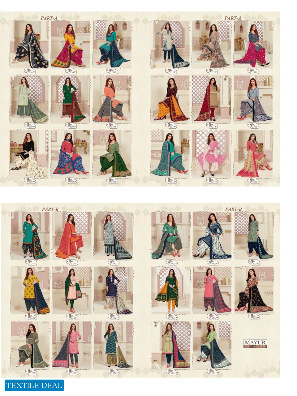 MAYUR CREATION KHUSHI VOL 55 COTTON CASUAL WEAR DRESS MATERIALS