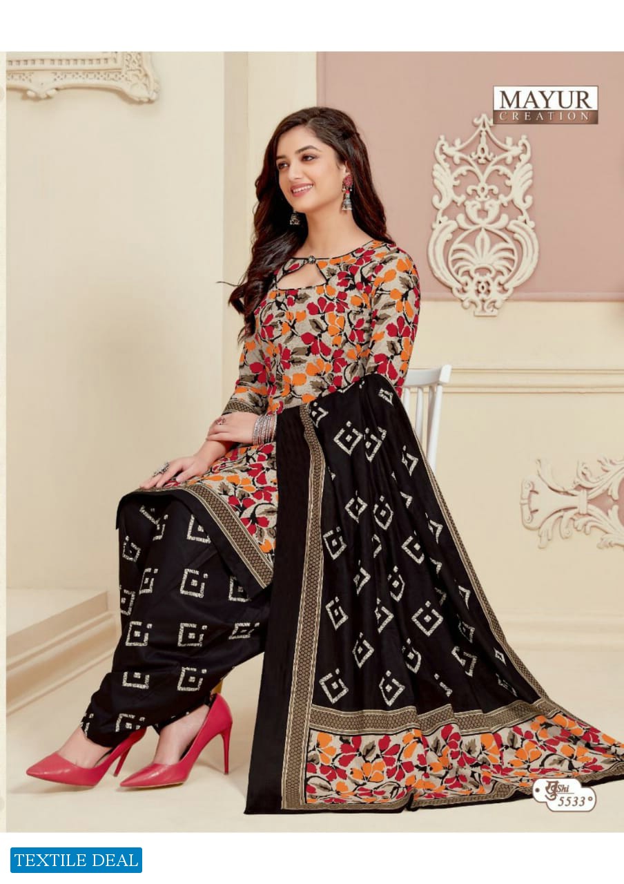 MAYUR CREATION KHUSHI VOL 55 COTTON CASUAL WEAR DRESS MATERIALS
