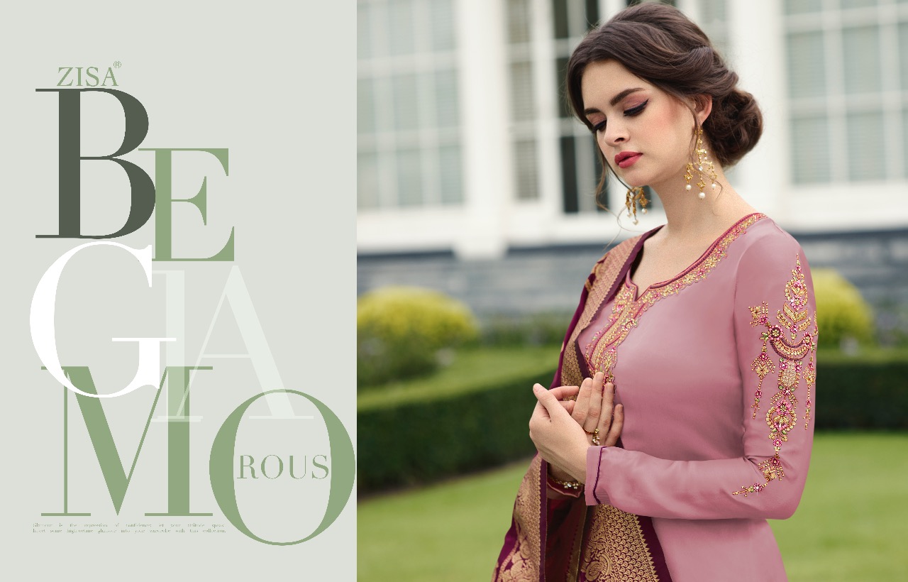 MEERA TRENDZ ZISA BANARASI VOL 7 SATIN GEORGETTE EMBROIDERY SALWAR KAMEEZ