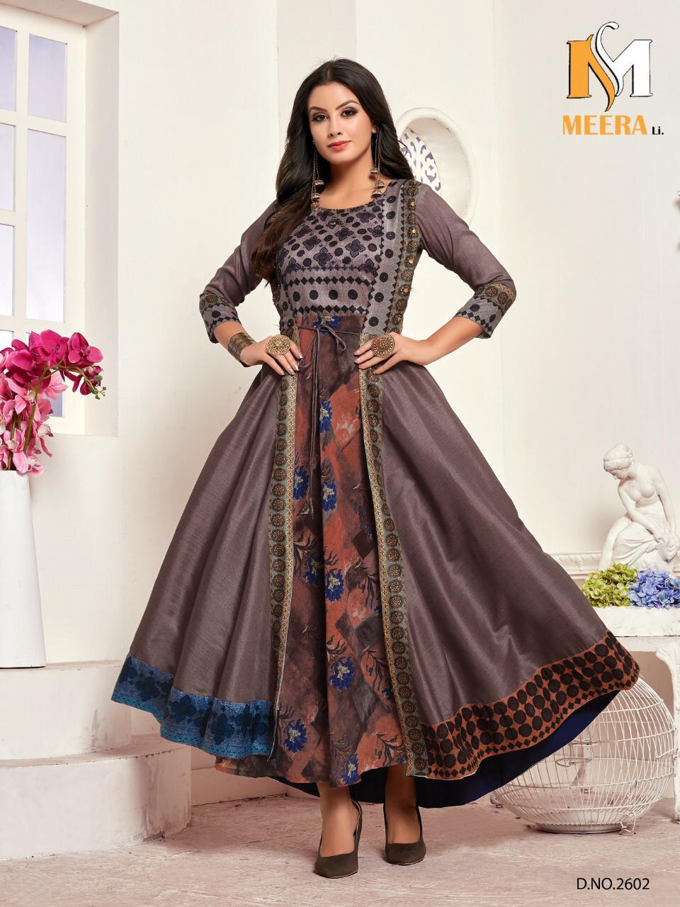 MEERALI PRESENT AARAJU EXCLUSIVE FANCY LONG GOWN COLLECTION