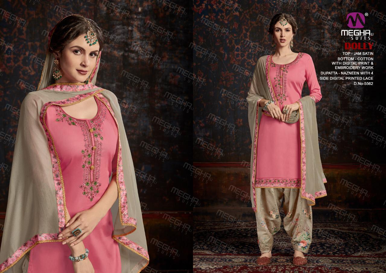 MEGHALI SUITS LAUNCH DOLLY 5559-5564 SERIES COTTON WITH DIGITAL PRINT PUNJABI LADIES SUITS