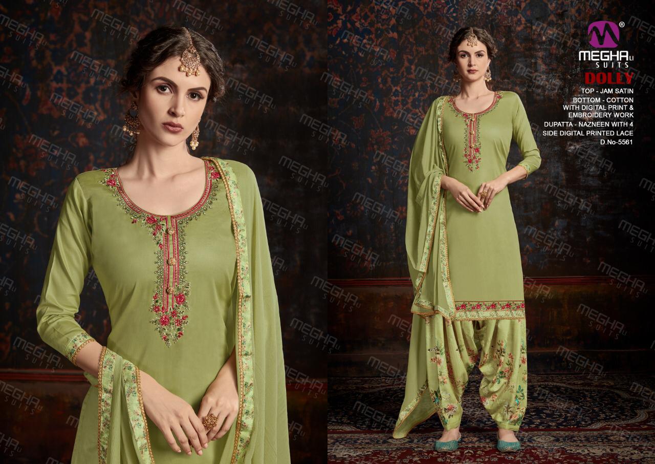 MEGHALI SUITS LAUNCH DOLLY 5559-5564 SERIES COTTON WITH DIGITAL PRINT PUNJABI LADIES SUITS