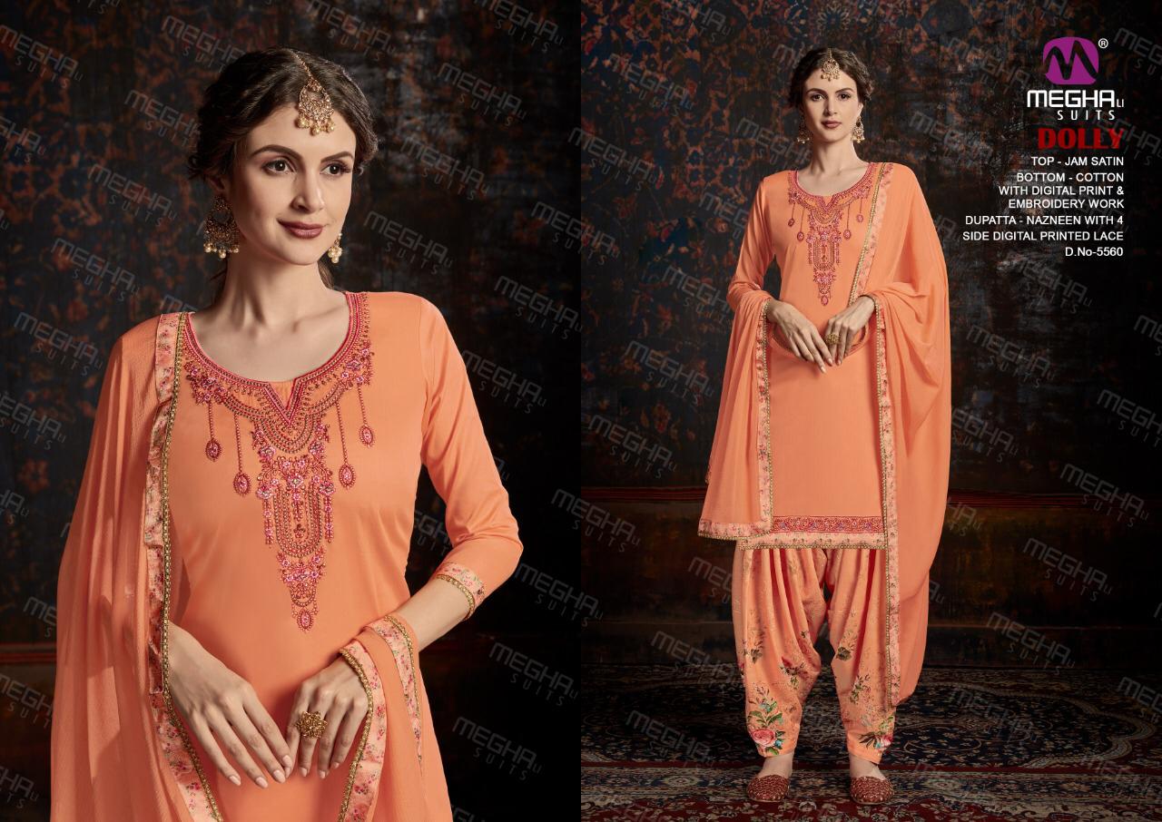 MEGHALI SUITS LAUNCH DOLLY 5559-5564 SERIES COTTON WITH DIGITAL PRINT PUNJABI LADIES SUITS