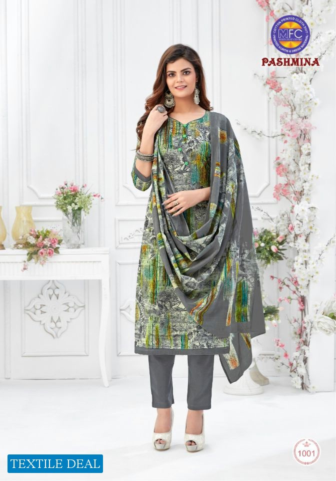 MFC Pashmina Vol-10 Wholesale Shopping Dress Material