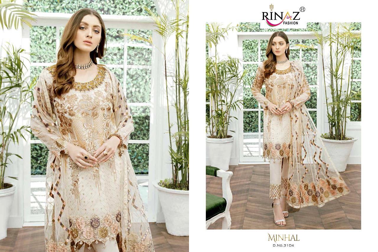MINHAL VOL 2 BY RINAZ FASHION GEORGETTE WITH EMBROIDERY EXCLUSIVE TRENDING SERIES OF PAKISTANI SUIT CONCEPT