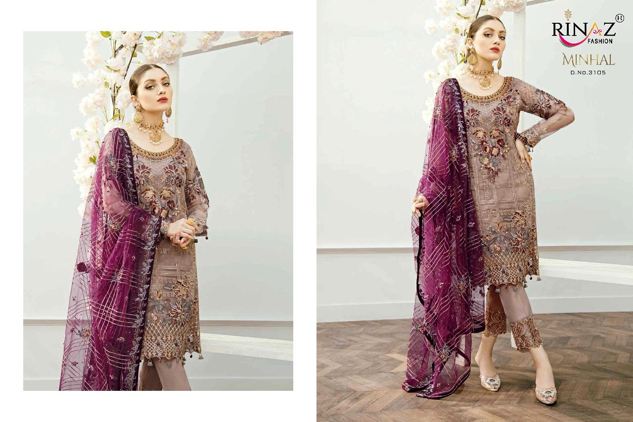 MINHAL VOL 2 BY RINAZ FASHION GEORGETTE WITH EMBROIDERY EXCLUSIVE TRENDING SERIES OF PAKISTANI SUIT CONCEPT