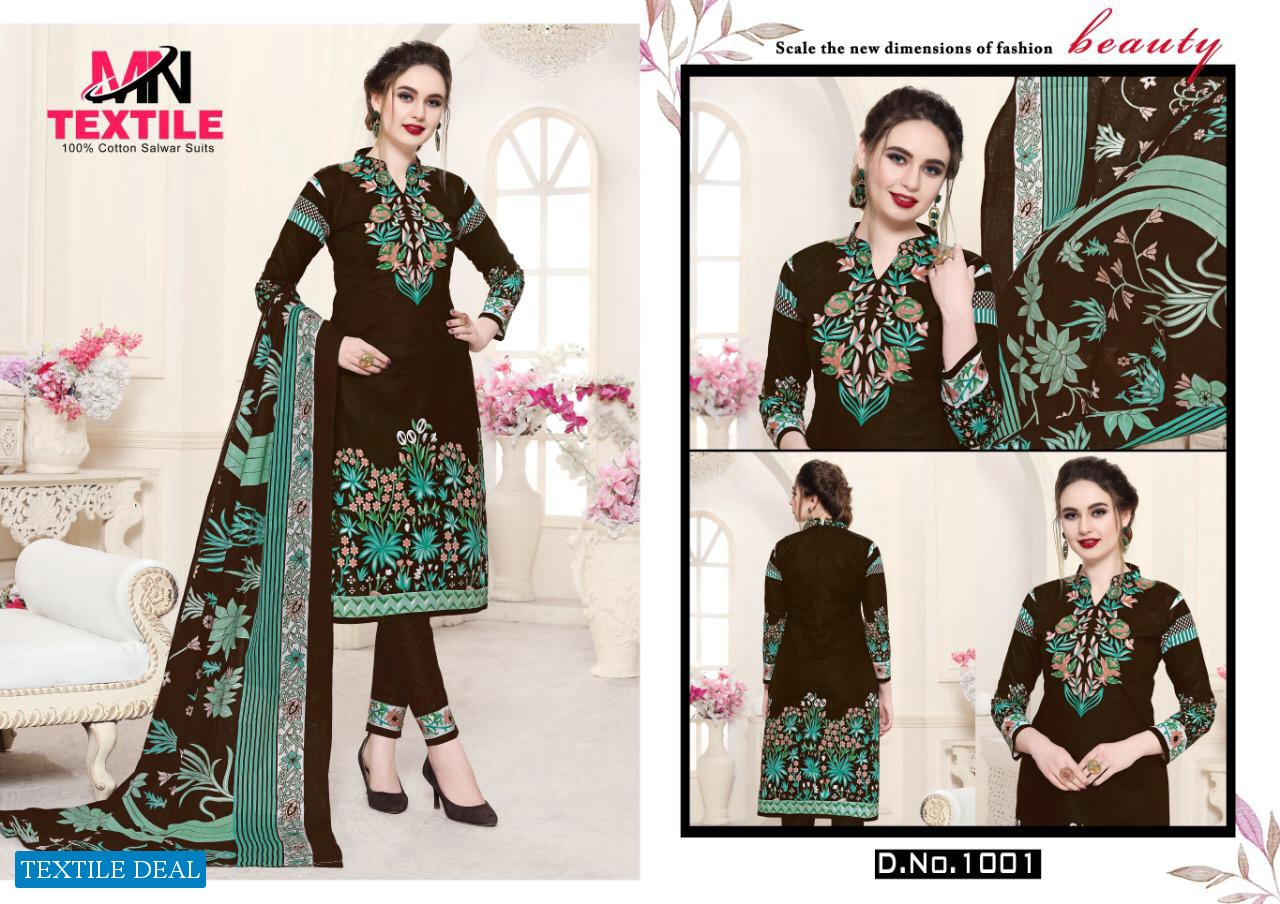 MN Textile Sabnam Karachi Cotton Vol-1 Wholesale Cotton Salwar Suits