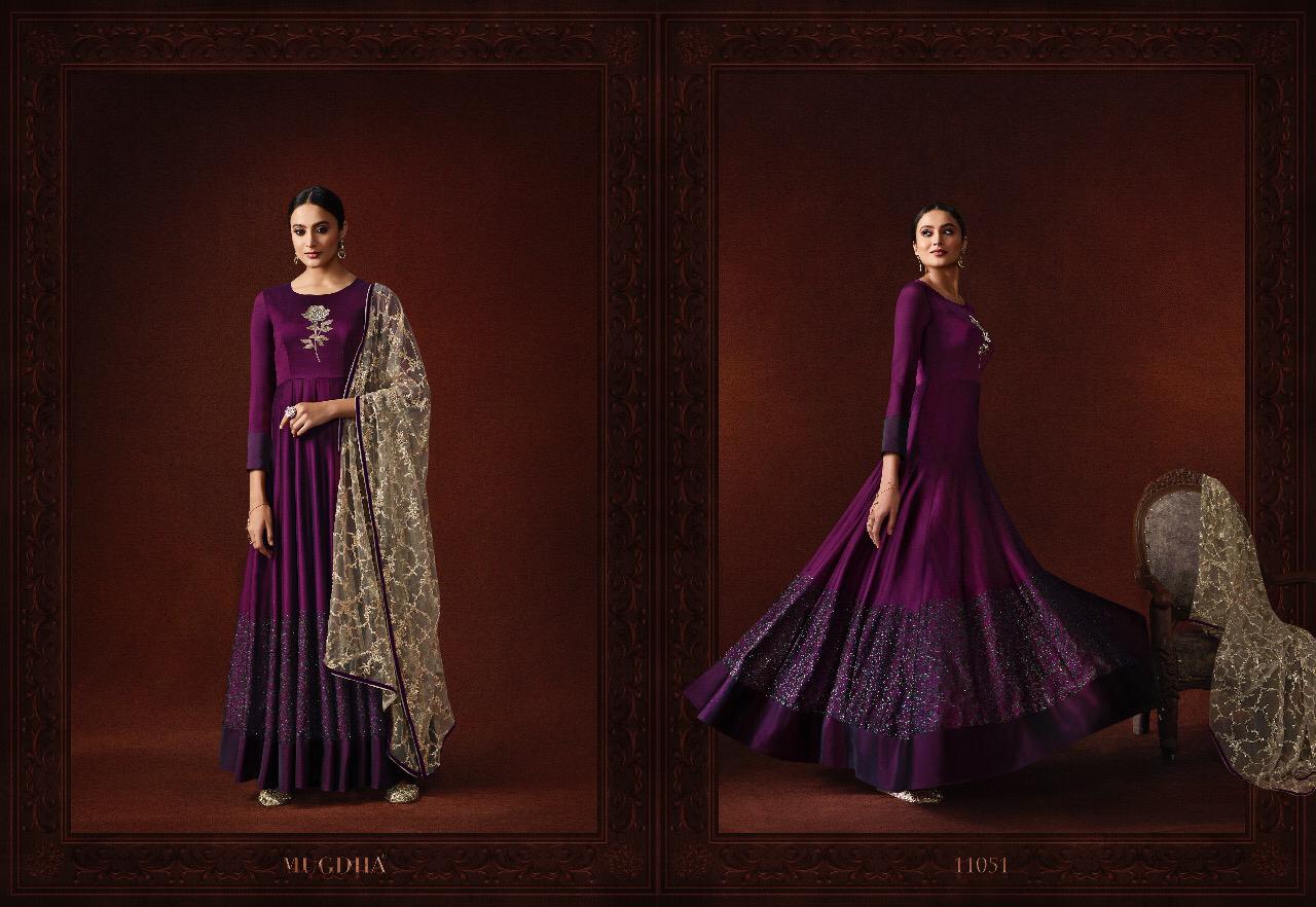 MUGDHA MALAIKA 11050-11053 PARTY WEAR LONG GOWN WITH DUPATTA COLLECTION