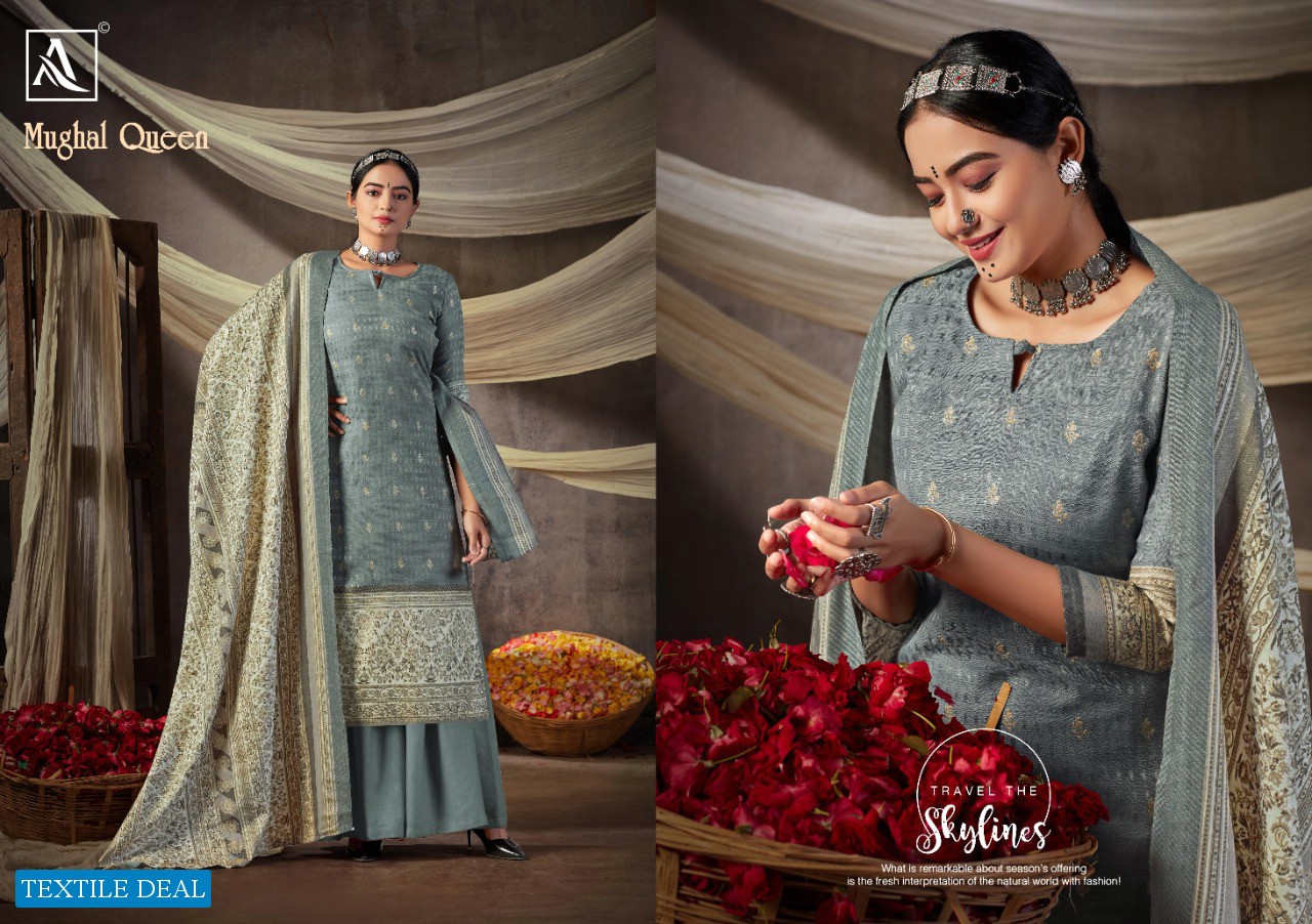 MUGHAL QUEEN BY ALOK PURE WOOL PASHMINA DESIGNER SALWAR KAMEEZ