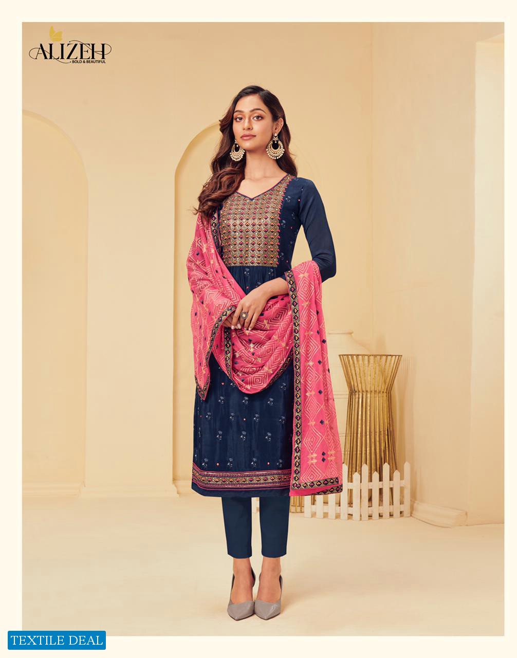 MURAD VOL 2 BY ALIZEH GEORGETTE EMBROIDERY PARTY WEAR SUITS