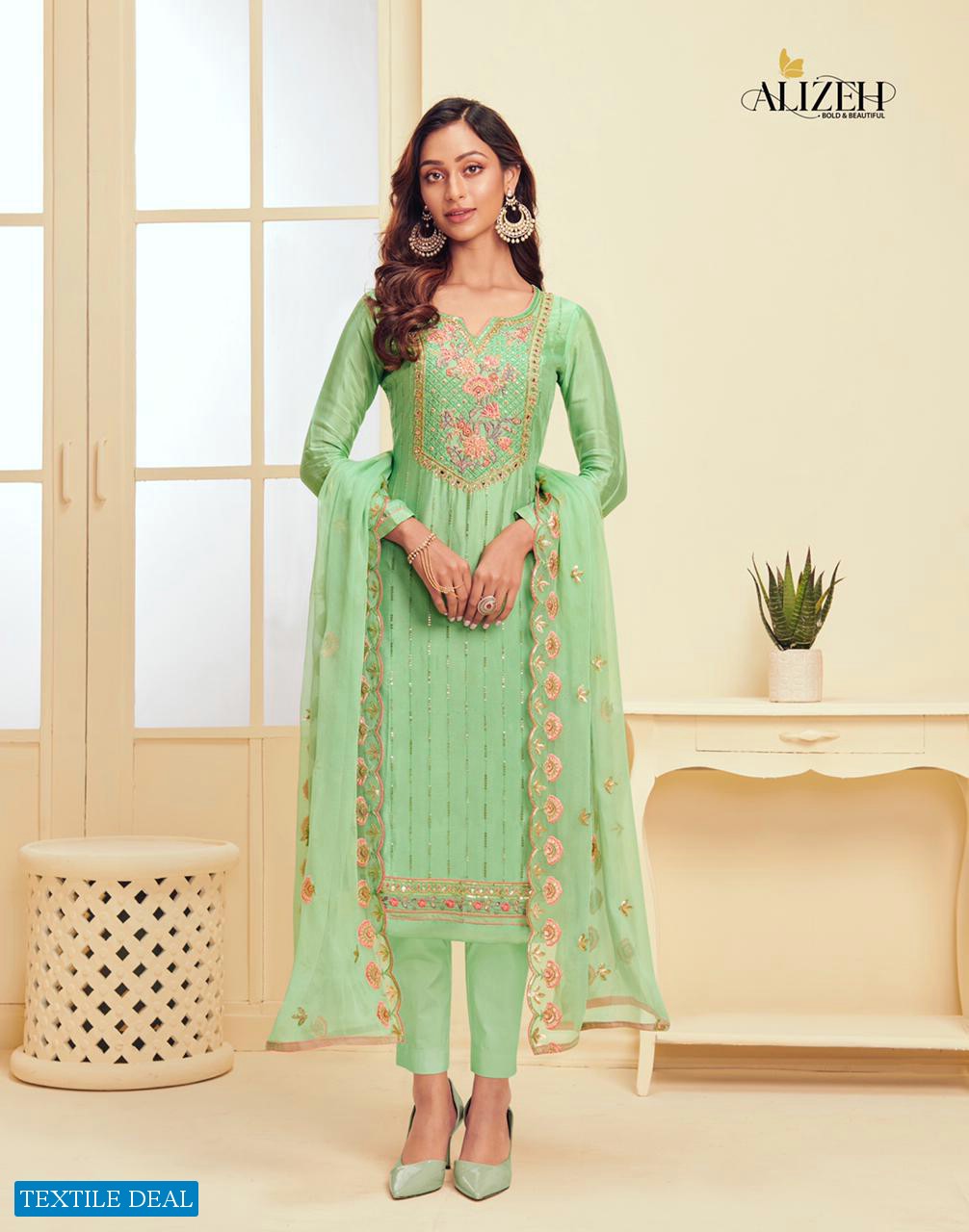 MURAD VOL 2 BY ALIZEH GEORGETTE EMBROIDERY PARTY WEAR SUITS